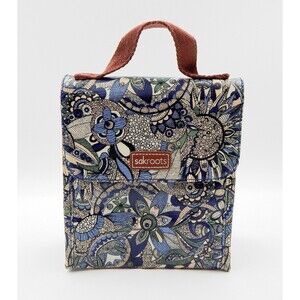 Sakroots Purse Lunch Box Flap Bag Blue Spirit Desert Insulated Mini Cooler Tote